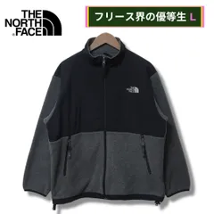 ノースフェイス フリース L相当(表記:XL) グレー ブラック THE NORTH FACE ナイロンジャケット ボアジャケット アメカジ ストリート Y2K 古着 A560