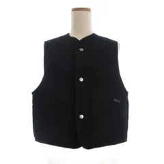 ラベンハム LAVENHAM 美品 ベスト ジレ キルティング 中綿 ショート丈 UK8 紺 ネイビー イギリス製