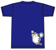 YONEX ドライTシャツ ソフトテニス【猫 ソフテニ ジャンプ】【16500】 ネイビー