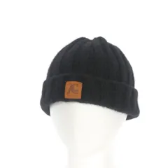 ダブレット doublet × キジマタカユキ KIJIMA TAKAYUKI 23AW Leather patch wool beanie ニットキャップ ビーニー 帽子 ブラック 黒 23020-DL