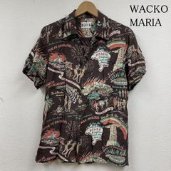 ワコマリア ジム ジャームッシュ オープンカラーシャツ レーヨン ブラ