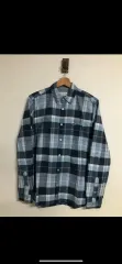 (S/95-100) ラコステ メンズ 長袖 チェックシャツ