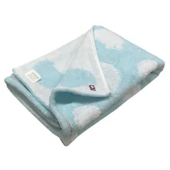 60x120cm アニマル柄 吸水 かわいい ふわふわ ブルー 日本製 ハリネズミ柄 幼稚園 1枚 保育園 バスタオル お昼寝 今治タオル