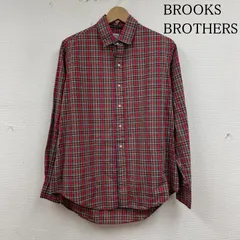 BROOKS BROTHERS ブルックス ブラザーズ シャツ、ブラウス 長袖 80s 長袖 シャツ Est.1818 ブラウス Shirt ロングスリーブ チェック USA製 サイズ16 6ボタン