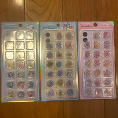 【3点】おはじきシール　Kira Coro スヌーピー　カービィ　トムとジェリー