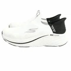 スケッチャーズ SKECHERS 129611 MAX CUSHIONING ELITE 2 スリップインズ スニーカー スリッポン 23.5cm ホワイト系