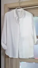 新) UNIQLO ストレート 長袖シャツ L 77