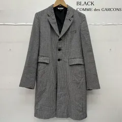BLACK COMME des GARCONS ブラックコムデギャルソン コート 10AW 千鳥格子 3B ロング ウール テーラード ジャケット 1F-J017