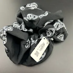 【新品】定価1650円 ヘアアクセサリー ヘアゴム シュシュ ブラック×ホワイト◆