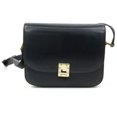 ランセル ショルダーバッグ ロゴ フラップ ポシェット 鞄 ブランド レディース ネイビー LANCEL 【中古】