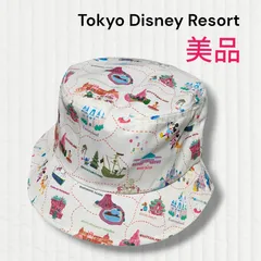 【 ディズニー 】美品 アトラクション Tokyo Disney Resort 公式  東京ディズニーランド　東京ディズニーシー　ミッキー   帽子 被り物 バケハ