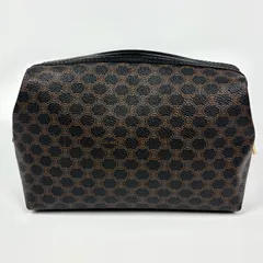 未使用✨セリーヌ ポーチ 黒マカダム トリオンフ ゴールド金具 メイク 新品未使用✨セリーヌ ポーチ 黒マカダム トリオンフ ゴールド金具