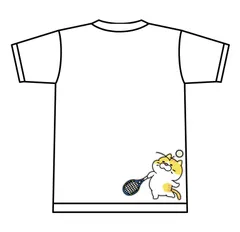YONEX(ヨネックス) Tシャツ ドライ 半袖 ソフトテニス【トラ猫】【空振り】【16500】練習用 練習着 ホワイト