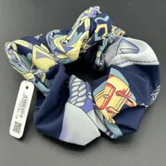 【新品】ネコポス◆定価1320円 ヘアアクセサリー ヘアゴム シュシュ ブルー系◆