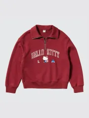 ユニクロ サンリオキャラクターズ ハローキティ スウェット ハーフジップシャツ