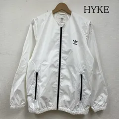 HYKE ハイク ジャケット、上着 ジャンパー、ブルゾン adidas コラボ ノーカラー ジャケット フルジップアップ ロゴ プリント ウインドブレーカー AA9010 サイズOT