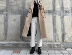 メンズ 白 コットン パンツ アイボリー スラックス パンツ