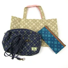 デイリーラシット トートバッグ ショルダーバッグ ペンケース 3点セット ノベルティ 鞄 ブランド まとめて レディース russet 【中古】