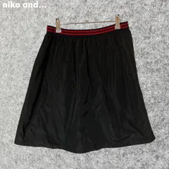 niko and... ブラック フレアスカート Fサイズ