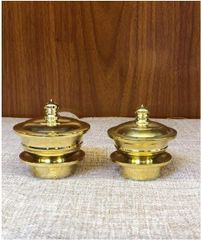 密教法具 蓮華型 茶湯器 仏具 工芸品 寺院用仏具 真鍮製 - メルカリ