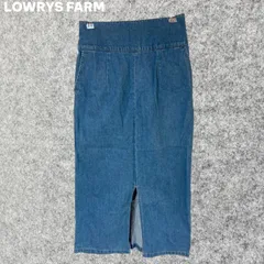 LOWRYS FARM デニムタイトスカート 前スリット入り Mサイズ