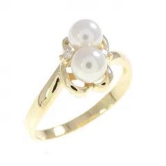 K18YG アコヤパール リング