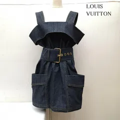 LOUIS VUITTON ルイヴィトン ワンピース ミニスカート 23SS デニム ワンピース チュニック 太ベルト モノグラム RW231B CKJ FORO67