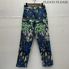 PLEATS PLEASE プリーツプリーズ パンツ ワークパンツ、ペインターパンツ ISSEY MIYAKE コミック 吹き出し 総柄 フリンジ パンツ PP72-ZF891のサムネイル