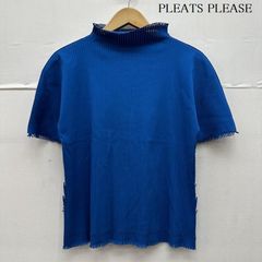 プリーツプリーズ イッセイミヤケ ワッフル ハイネック トップス