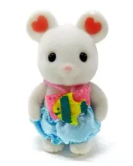 【中古】おもちゃ マシュマロネズミの赤ちゃん 赤ちゃんコレクション～ゆめいろパレードシリーズ～ 「シルバニアファミリーキラキラくじ～ゆめいろパレード～」 F賞