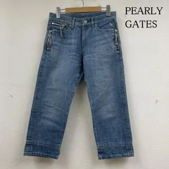 PEARLY GATES パーリーゲイツ パンツ デニム、ジーンズ デニム ジーパン ジーンズ テーパード ジップフライ クロップド丈 ゴルフ スポーツのサムネイル