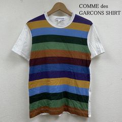 古着 コムデギャルソン チェック 切り替え クレイジー パターン T