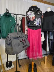 ハンドメイド 新品 アディダス ビックロゴ ヘリンボーン トートバッグ (送料無料)