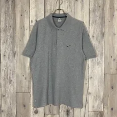 OLD NIKE 00s ナイキ スウォッシュ 刺繍 半袖 ポロシャツ XL