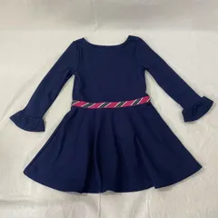 POLO RALPH LAUREN ポロラルフローレン ワンピース ひざ丈スカート フォーマルワンピース ネイビー ウエストマーク フレアワンピース 3T/100cm