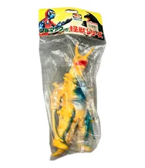 美品 バンダイ ブルマァクの怪獣シリーズ 復刻版怪獣シリーズ グドン イエロー版 ソフビフィギュア