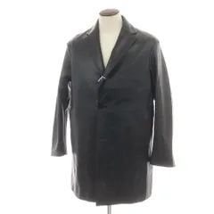 【新品】ベルベスト Belvest ラムレザー チェスターフィールドコート ブラック【サイズ50】【メンズ】のサムネイル