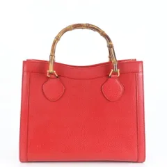 グッチ バンブー レザー トート バッグ 肩掛け ショルダー ハンド 002-0260 ゴールド 金具 本革 レディース ERE CX8-7【中古】