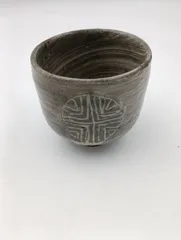 【K-1616】刷毛目模様湯呑み 湯飲み