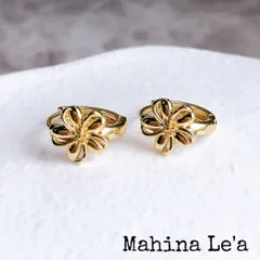 プルメリア フープピアス シンプル オールシーズン ハワイアンアクセサリー ハワイアンジュエリー プチギフト プレゼント