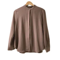 極美品 Theory luxe 長袖シャツブラウス ブラウンベージュ M Theory