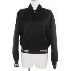 美品☆VERSACE ヴェルサーチ A80608 メデューサ刺繍 ZIP UP ブルゾン ブラック 42 ハンガー・ガーメント付 イタリア製 正規品 レディース 美品☆VERSACE ヴェルサーチ A80608 メデューサ刺繍 ZIP UP ブルゾン