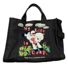 MARC JACOBS マークジェイコブス マグダアーチャー コラボ トートバッグ ブラック レディース 古着 中古 USED