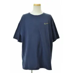 【NIKE】90s USA製 スウォッシュ刺繍半袖Tシャツ