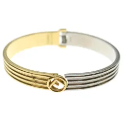 FENDI (フェンディ) バングル ブレスレット S ゴールド×シルバー GP