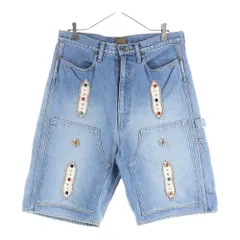 34 kapital studs shorts キャピタル スタッズ デニム KAPITAL】STUDS REMAKE DENIM SHORTS 34 - メルカリ