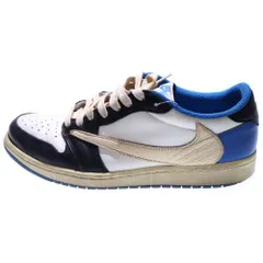 NIKE (ナイキ) ×TRAVIS SCOTT FRAGMENT DESIGN AIR JORDAN 1 LOW OG SP トラヴィススコット フラグメント エアジョーダン1 ローカットスニーカー DM7866-140 US10/28.0cm