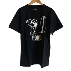 未使用 SNOOPY'S SURF SHOP スヌーピーズサーフショップ 沖縄北谷店限定 サーフ＆ゴルフ Tシャツ 半袖 カットソー Mサイズ ブラック レディース 古着 中古 USED