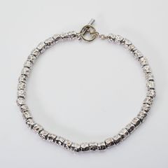 最終値下げ　ポメラート　ドド　シルバー925 18yg ビーズブレスレット ポメラート ドド トグル コンビ チェーン ブレスレット/25-1977S