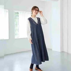 TMC　ジャンパースカート デニムエンブ　11724-360-301　レディースワンピース　